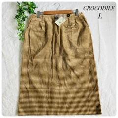 《新品タグ付き》CROCODILE✨クロコダイル（L）スカート タイト 総柄