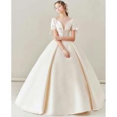 結婚式ウェディングドレスフォマール華奢な3分袖ウェディングドレスフルセット