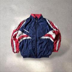90s UMBROナイロンジャケット刺繍ロゴ企業短丈マルチカラーY2Kテック