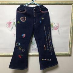 エンジェルブルー 美品 ニット 刺繍 デニムパンツ M 150 エンジェルブルー 美品 ニット 刺繍 デニムパンツ M 150