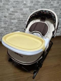 SmartAngel★ドットベビーバウンサー★大型幌★テーブル付き★