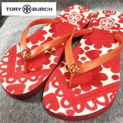 【TORY BURCH ビーチサンダル】春夏必需品 レディース 23センチ