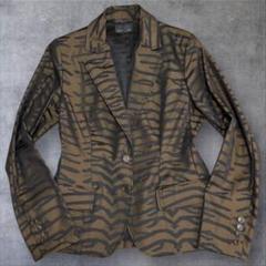 C284/新品 タグ付 FENDI フェンディ ジャケット タイガー柄 ブラウン