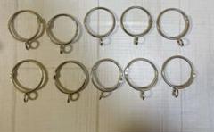 スライドリング カーテンリング 内径38mm シルバー 直径30mm