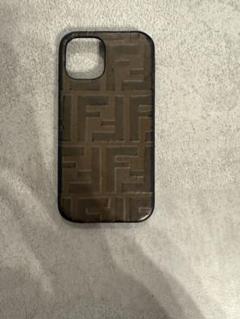 FENDI iPhoneケース　FFロゴ 黒茶 FENDI iPhoneケースFFロゴ 黒茶