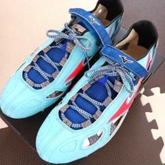 Mizuno スパイクシューズ 陸上競技用 青赤　28.5cm