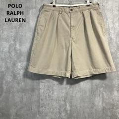 90s POLO RALPH LAUREN ツータックチノショーツ34 ポロチノ