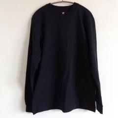 【USED】Hanes ヘインズ ビーフィー BEEFY 黒 長袖　Sサイズ①のサムネイル