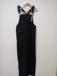 Spick & Span リップストップオーバーオール ブラック 今季新品 Spick and Span リップストップオーバーオール＊黒