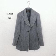 カルフリート|ツイード調テーラードジャケット【9AR】サイドスリット シングル