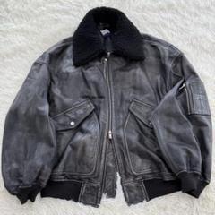美品 メゾンスペシャル フライトジャケット G-1 レザー