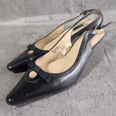 【CAROLE LITTLE】 (6) ストラップ レザー リボン ミュール