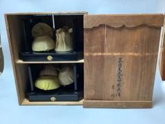 美品】漆 木製 半月膳 両面膳 懐石膳 懐石道具 5客 千遊 | Shop