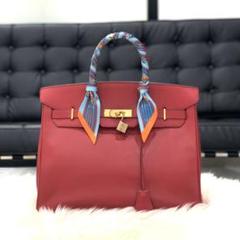 美品 HERMES エルメス バーキン35 アルデンヌ レッド