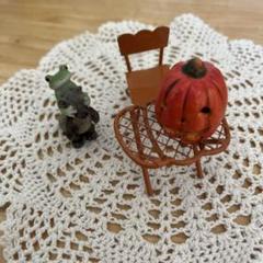 ナチュラルキッチンハロウィンパンプキンチェア＆テーブルレア＆コポーカエル