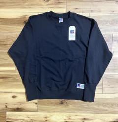 【ラッセルアスレチック】無地スウェット　黒　M 前v 00s 美品　y2k p ラッセルアスレチック】無地スウェット黒M 前v 00s 美品y2k p