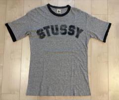 old stussy リンガー Ｔシャツ アーチロゴ