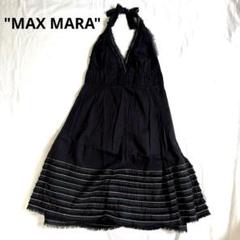MAX MARAマックスマーラ SPORT MAXワンピース　ドレス　黒　刺繍