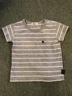 超美品✨POLO ストライプ Tシャツ グレー 90