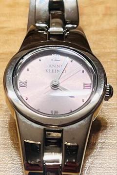 ANN KLEIN ピンク文字盤 時計