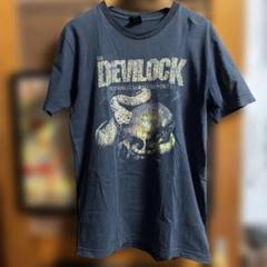 Devilock 半袖Tシャツ ヴィンテージ コブラ蛇プリント 黒ブラックM.