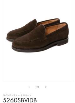 【超美品】Berwick ブラック ローファー 5260 23.5センチ Berwick 1707 ローファー バーウィック コインローファー 5260