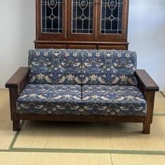 三越家具のブルージュデスクに合わせて購入の大型ウォールミラー