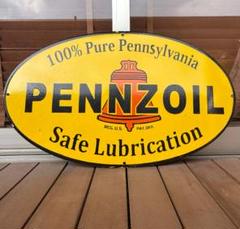 ペンズオイル PENNZOIL 看板 76cm ガレージ 世田谷ベース