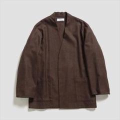LAPELLESS SHIRT JACKET WOOL SOFT SERGE - メルカリ
