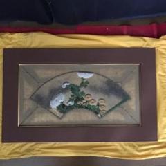 【真作】福岡稲城/菊図/花図/掛軸/名家伝来/AD-301 真作/杉原元人/紅白梅図/梅に鴬図/小鳥図/花鳥図/