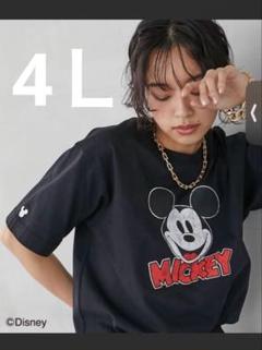 Disney★ディズニーミッキー半袖Ｔシャツ☆4Ｌ