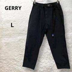 ジェリー ウエストバックル イージーパンツ コットン混 ストレッチ ブラック L