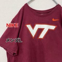 KA226【US輸入】NIKE(ナイキ)　Tシャツ【メンズL】ボルドー