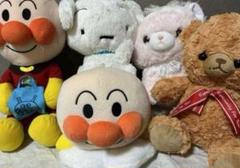 ぬいぐるみ まとめ売り アンパンマン シロ マイローズベア 処分 コレクション