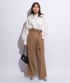 【新品未使用】Mystrada／マイストラーダ アシメチノパンツ／ワイドパンツ Mystrada（マイストラーダ）の「アシメチノワイドパンツ（その他