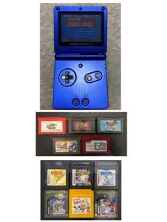 GBA SP アズライトブルー　GB GBAソフト11本まとめ売り　充電器付き