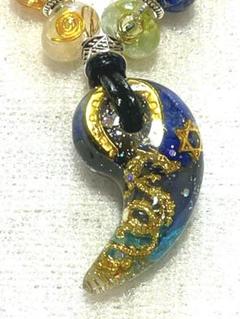 祈念★隕石入り★病から逃れ悪縁切り身代わり勾玉ネックレス 祈念☆隕石入り☆病から逃れ悪縁切り身代わり勾玉ネックレス