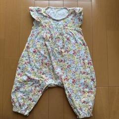 ★【着用回数少】ユニクロ☆80☆ロンパース☆花柄★