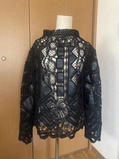 限定価格ZARA クロシェ×レザーカットソーのサムネイル