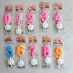 ‪☆バースデー キャンドル 0～9 10本セット ロウソク 数字 誕生日