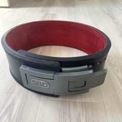 SBD パワーベルト 黒と赤 レザー M SBD トレーニング・パワーベルト 黒/赤