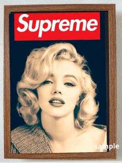 タイムセール❣️supreme フレーム付きキャンパスポスター Supreme シュプリーム 特大 キャンバス ポスター フレーム付き