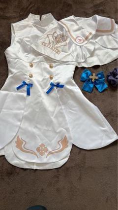 ブルアカ 聖園ミカ コスプレ衣装+武器+ウィッグ+羽
