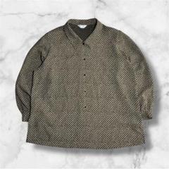 vintage 総柄 レトロ デザイン 柄シャツ グランジ モード