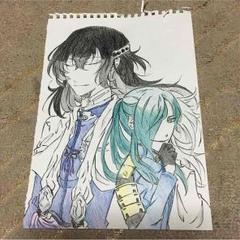 刀剣乱舞ファンアート手描きイラストA4サイズ2枚
