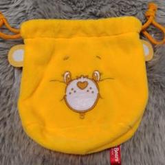 ケアベア ふわふわフェイス巾着 ポーチ カプセルトイ ガチャ