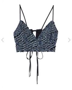 極美品　Ameri vintage TAYLOR OPAL DENIM ビスチェ Ameri（アメリ）の「TAYLOR OPAL DENIM BUSTIER（その他トップス