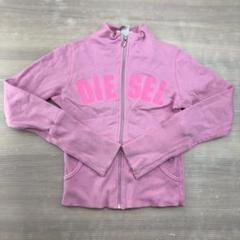 DIESEL ピンク ジップアップ セーター - メルカリ