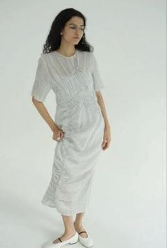 CLANE RANDOM SHIRRING ONEPIECE MIX