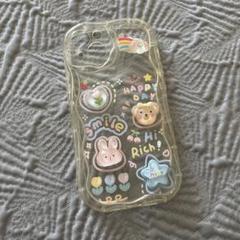 可愛いステッカー付きiPhone13ケース カバー